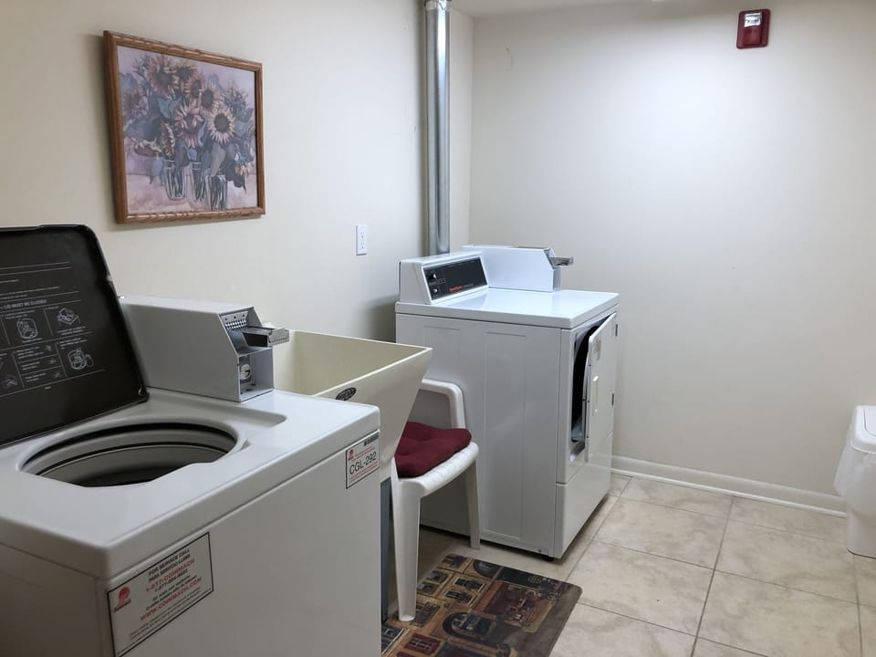 On site laundry room.  