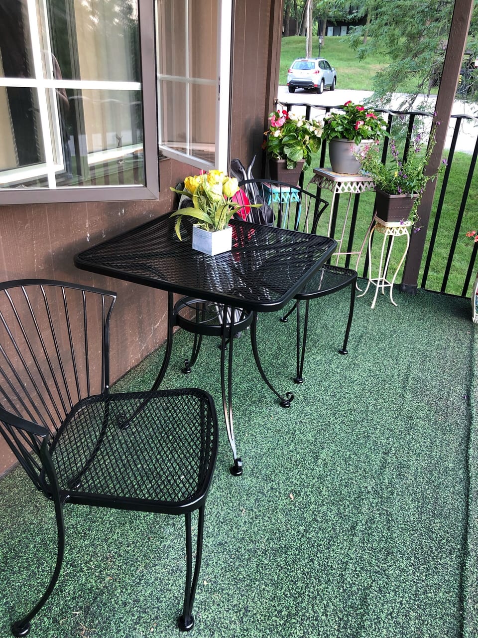 Balcony seating. 