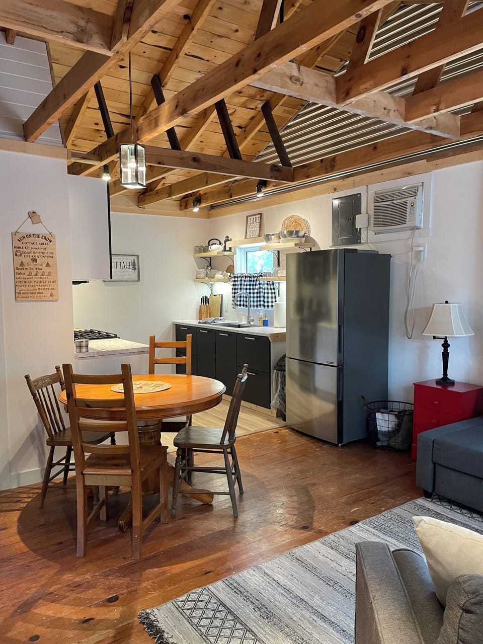 Kitchen and eating area