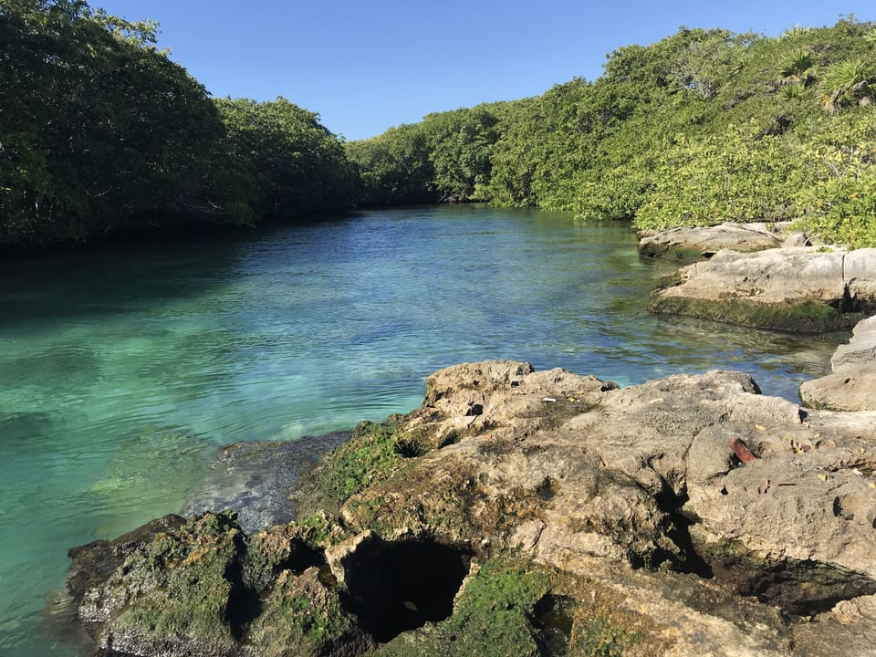 This Lagoon is just 5 minute walk from the Condo.  Crystal clear & clean.