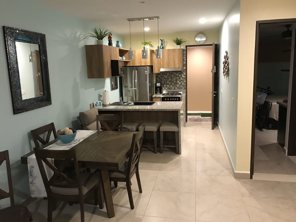 Kitchen & Dining Area View.