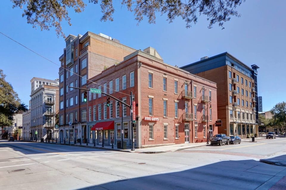 The condo is located on the second floor in the back.