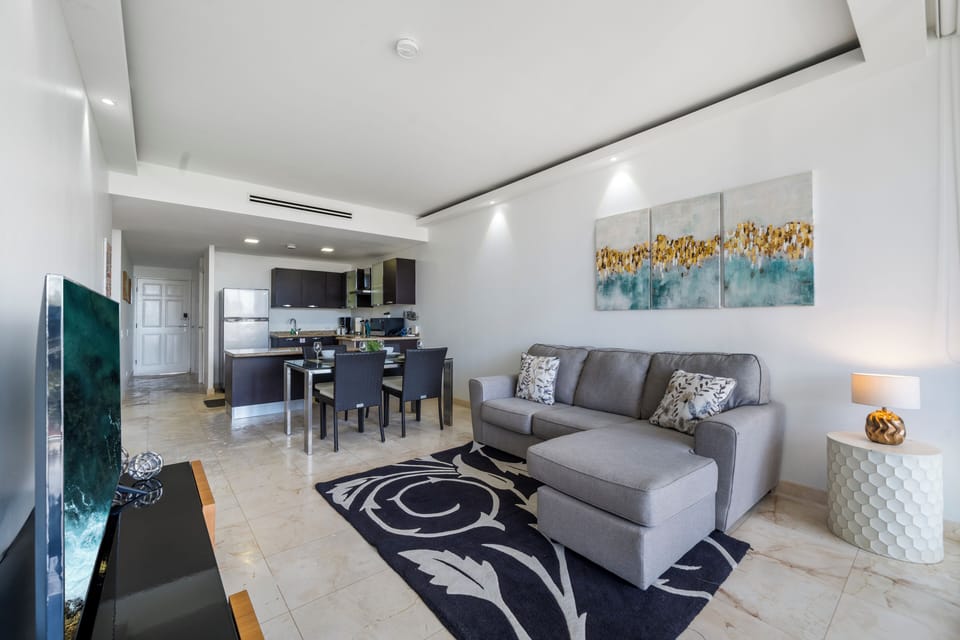 Lovely decorated living area