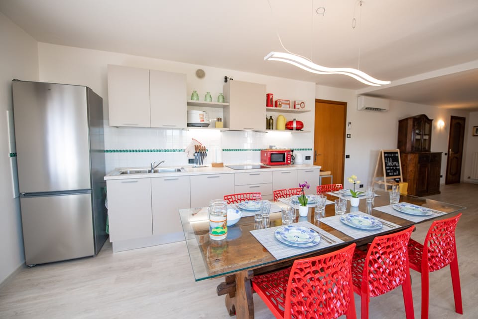 Family Apartment, 2 Bedrooms | Private kitchen | Fridge, microwave, stovetop, dishwasher
