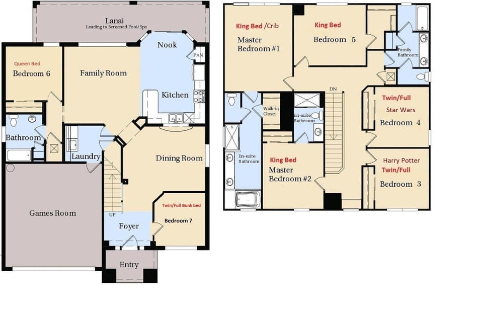 2D Floor Plan for your guide.