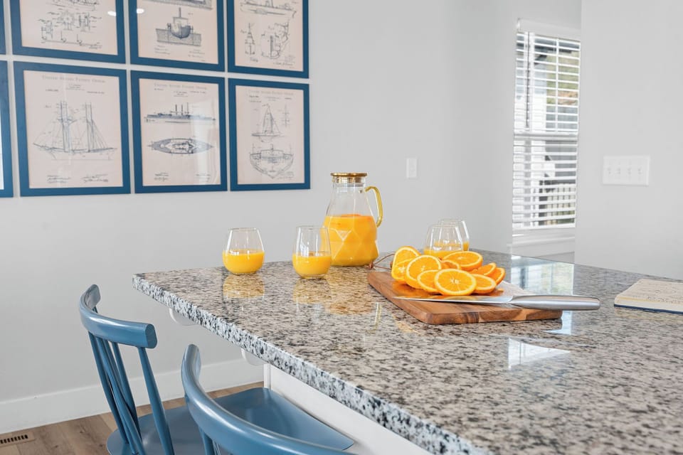 Bright Kitchen Island 