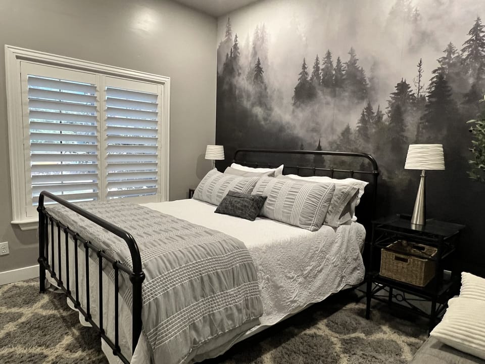 Cal king plush foam med/firm mattress 
