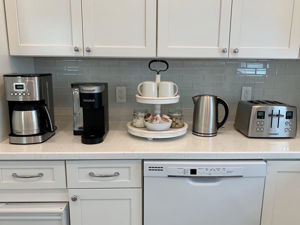 Enjoy morning coffee or afternoon tea.
