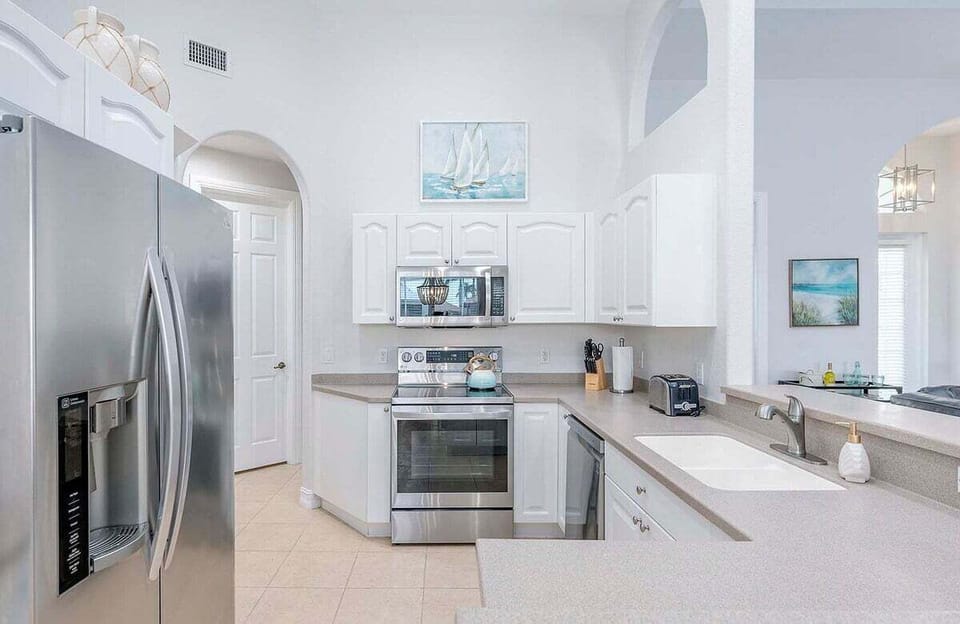 The Kitchen Features Stainless Steel Appliances