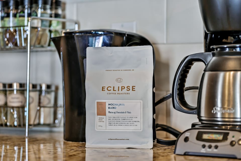 Our coffee supplied by local Eclipse Coffee Roasters.