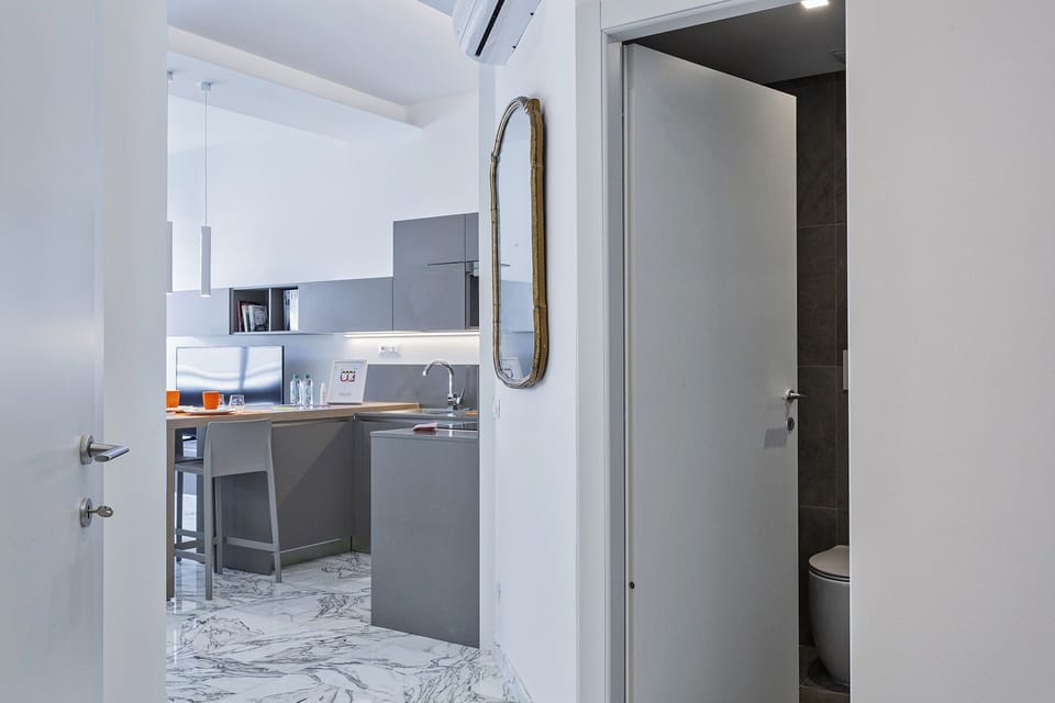 Studio | Private kitchen | Full-size fridge, oven, stovetop, espresso maker
