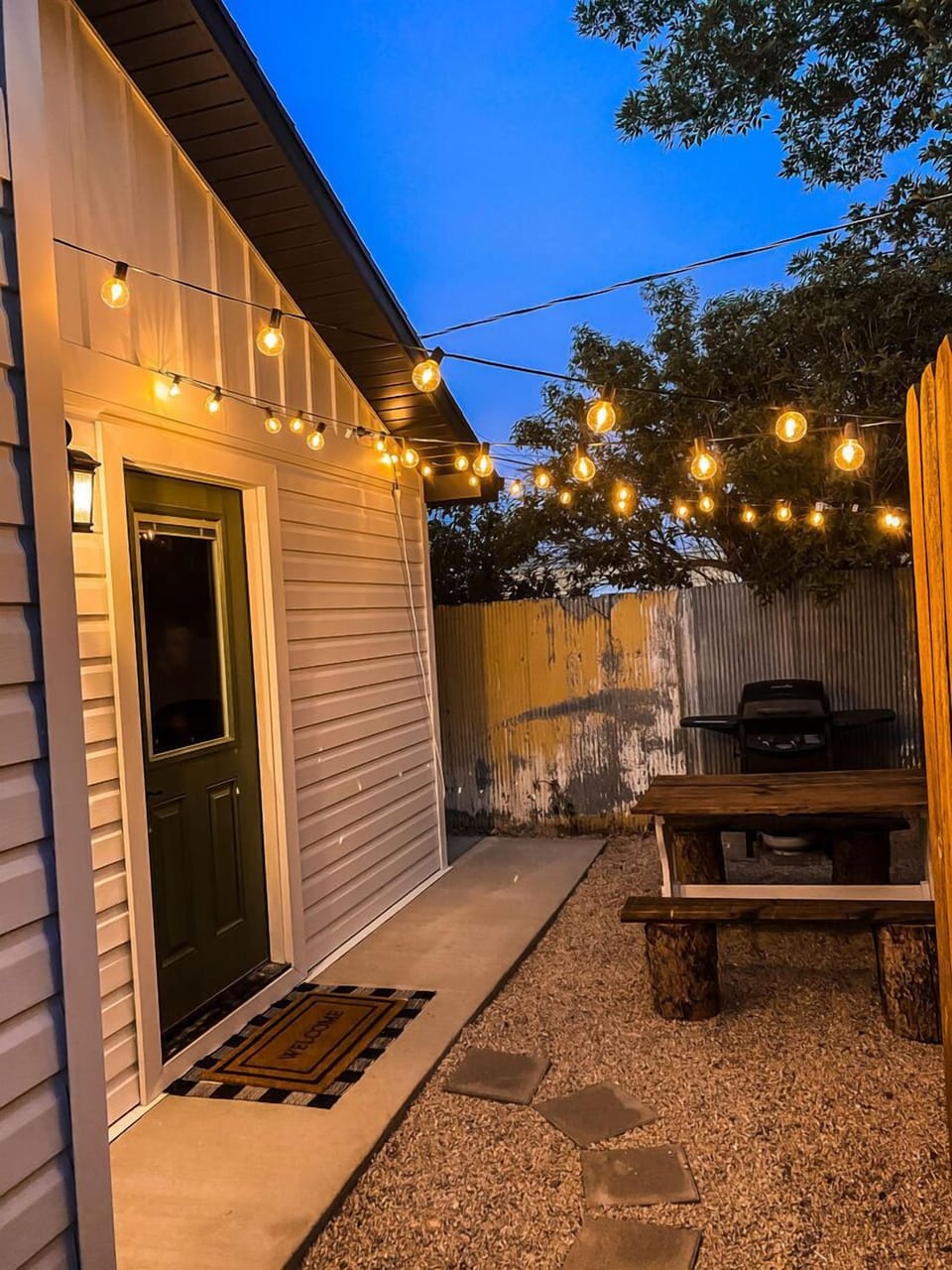 Great outdoor space for winding down and enjoying the outdoors after a day of exploring