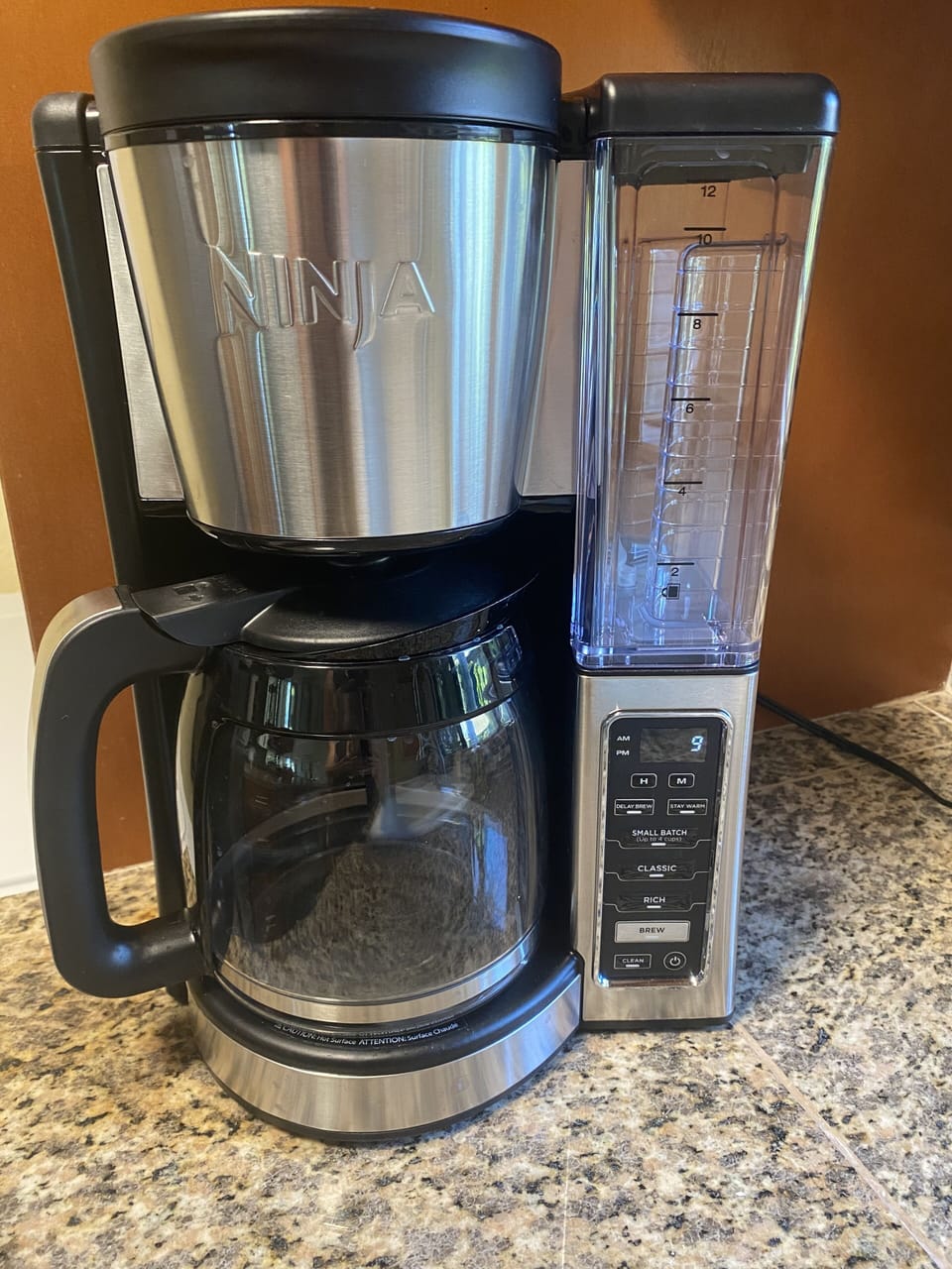 Ninja Brew coffee maker. Starter coffee grinds are provided.