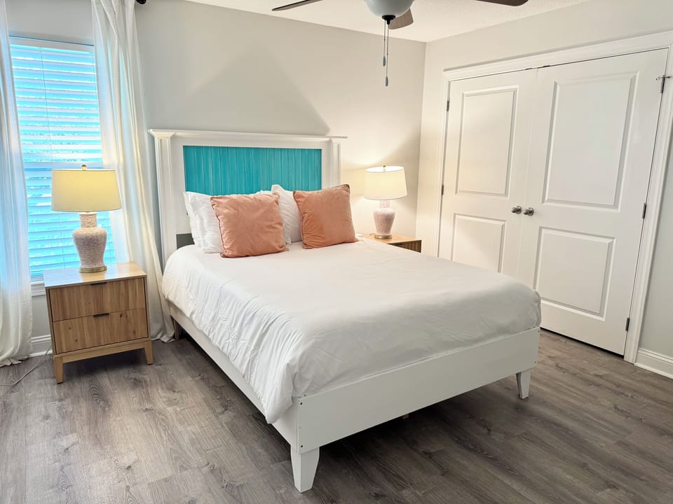 Bedroom #4 with queen bed and Smart TV