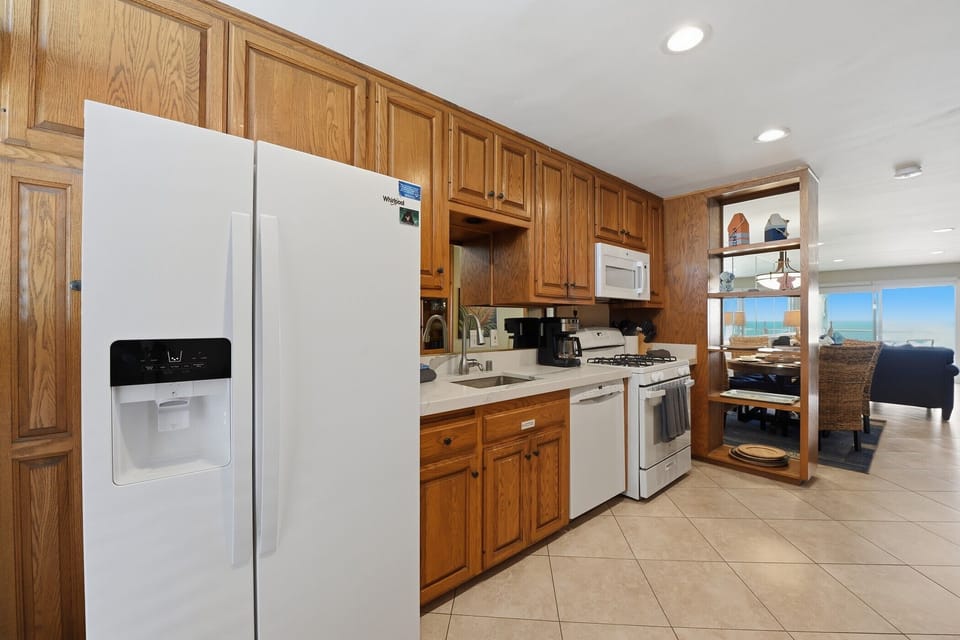 Ocean views from the kitchen