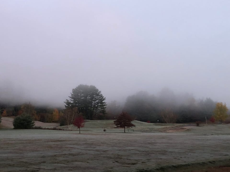 Early morning at Green Mansions golf course.