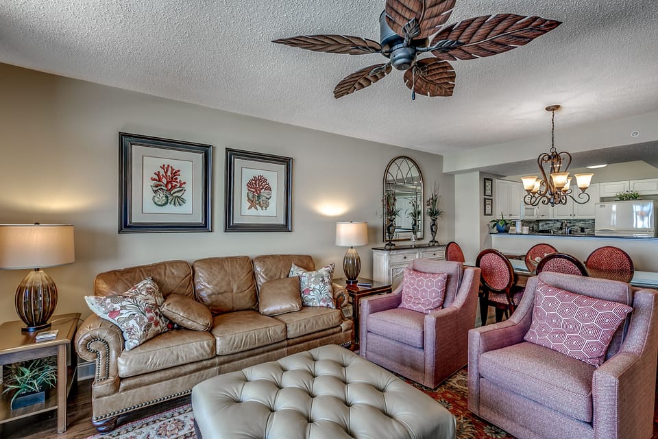Comfortable living room seating
