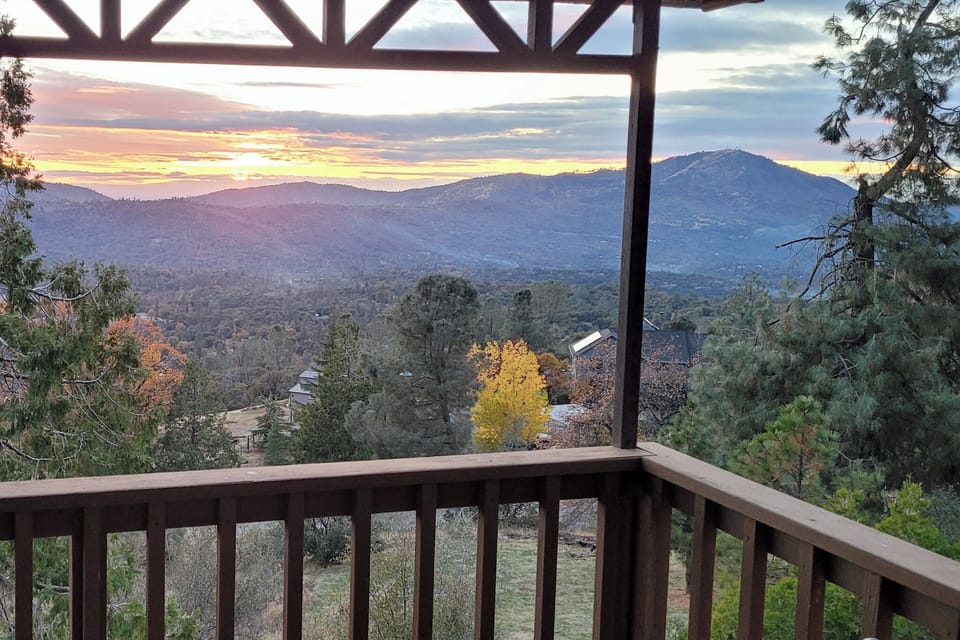 A "million dollar" view, patio facing west. Stunning sunsets and night skies.