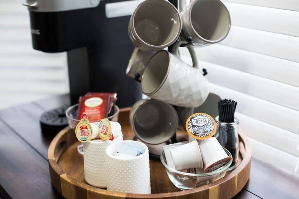 A complete coffee bar to get you up and ready to explore!