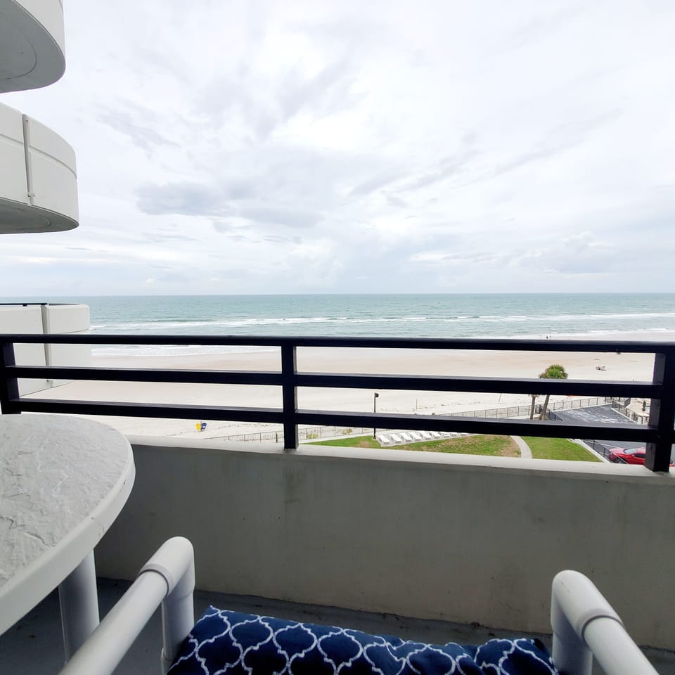 Oceanfront balcony views