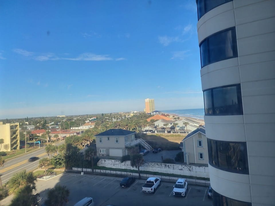 Only beach views from unit, in temporary king room