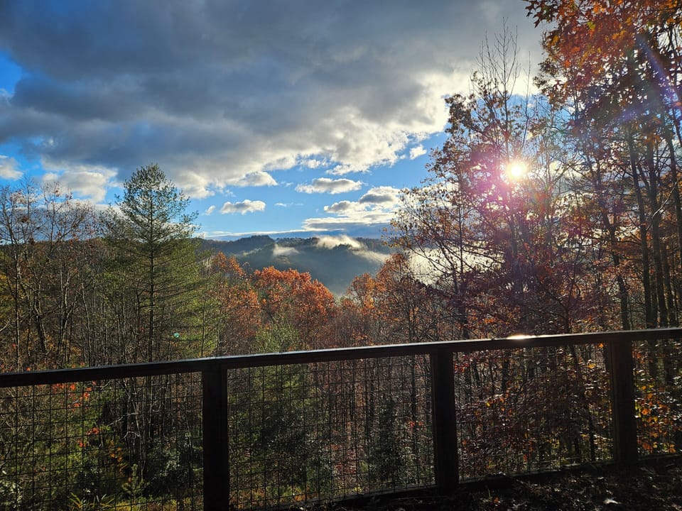 At Rainbows Edge gorgeous views from the porch