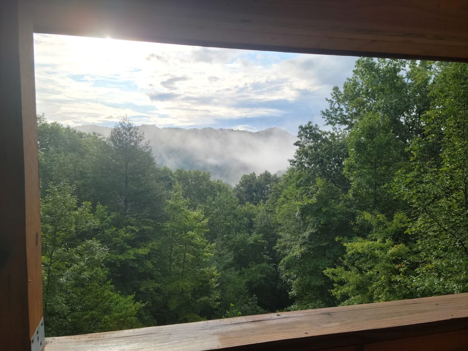 At rainbows Edge breathtaking view from the patio area