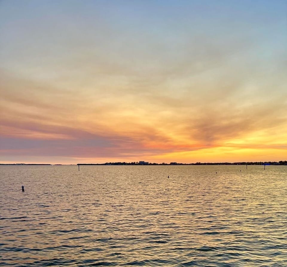 Sunset at local beach 