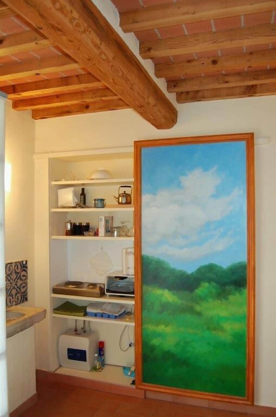 Deluxe Apartment | Living area | 32-inch LED TV with satellite channels, TV, DVD player