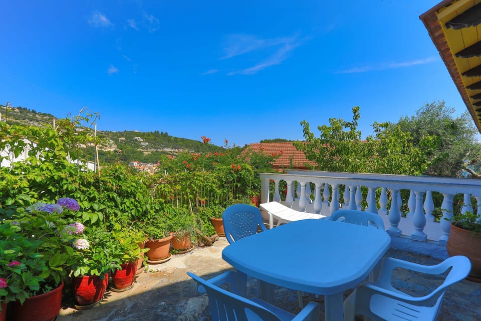 Shaded terrace