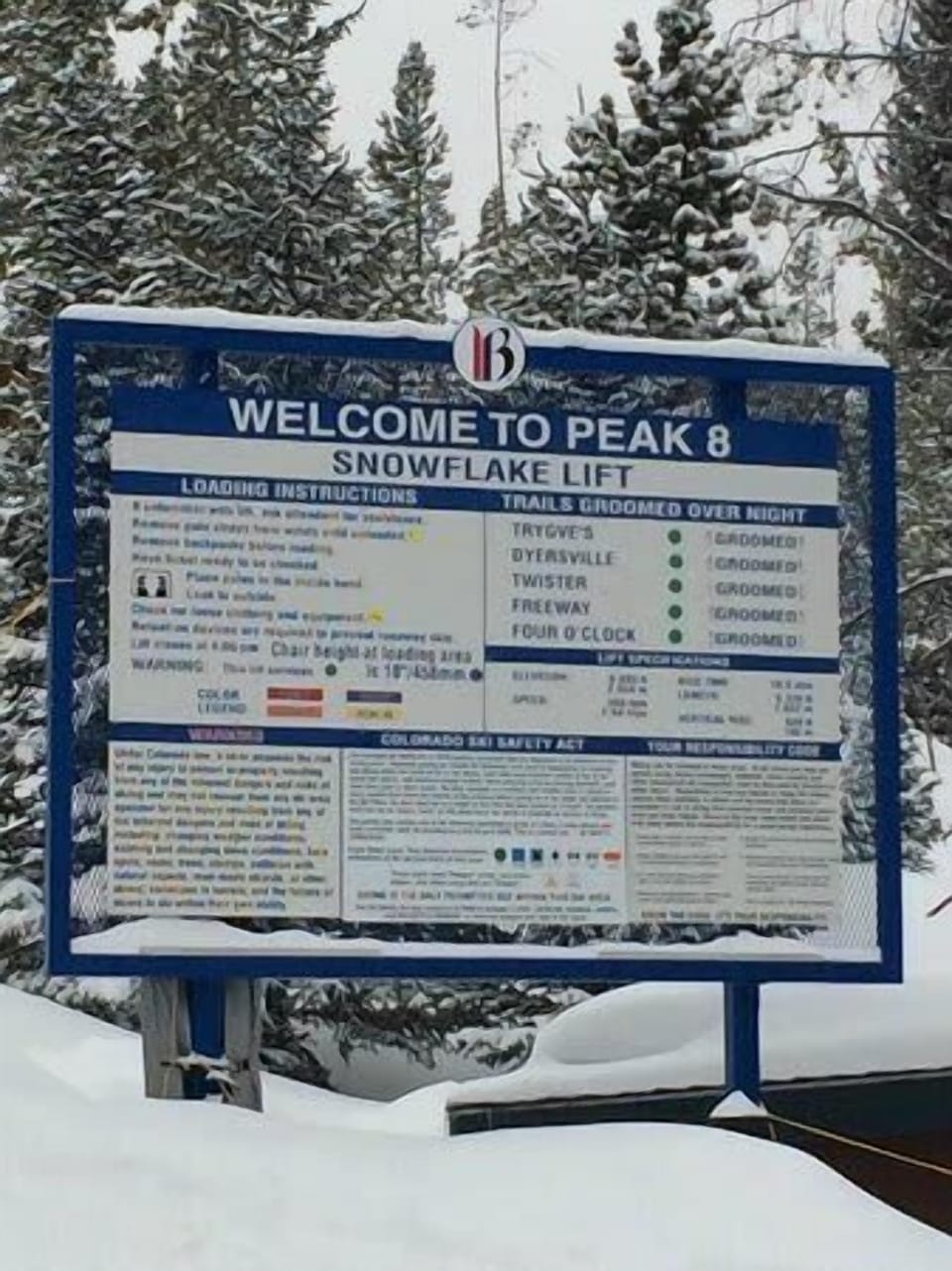 Snowflake lift 5 minutes from house