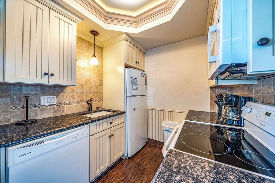 Kitchen with modern amenities
