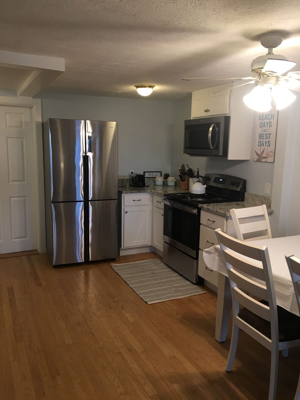 Kitchen with brand new cabinets, countertops, and appliances 