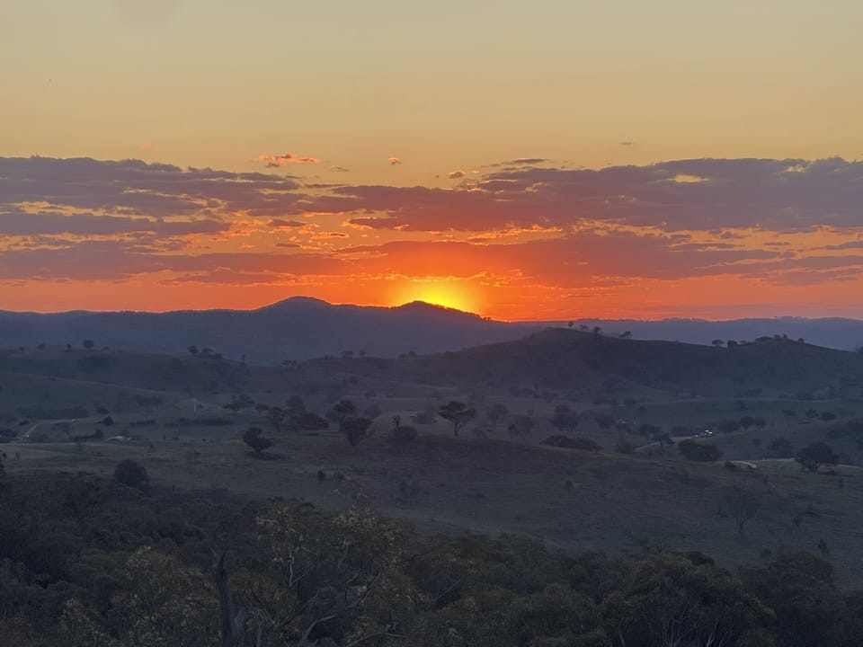 Sunset from western hill