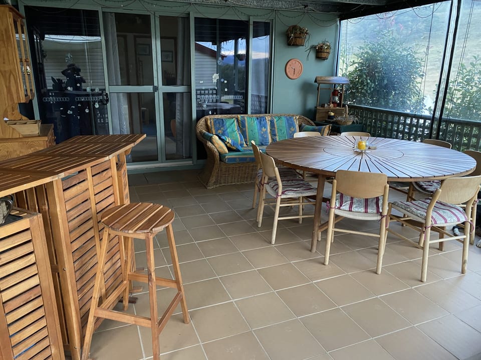 Outdoor dining area