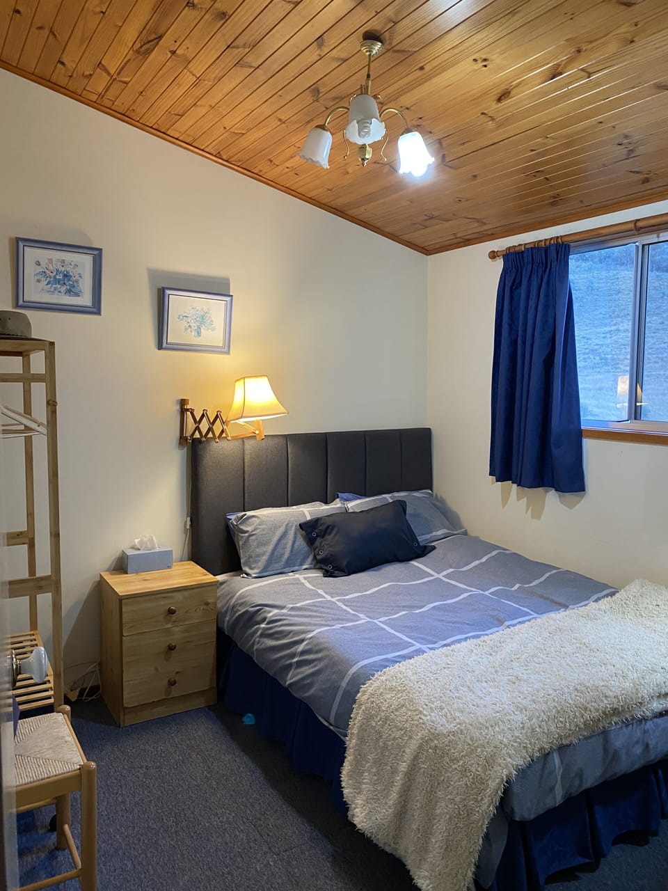 Master bedroom with queen bed