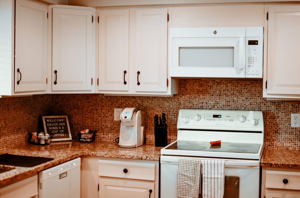 Stocked kitchen with keurig