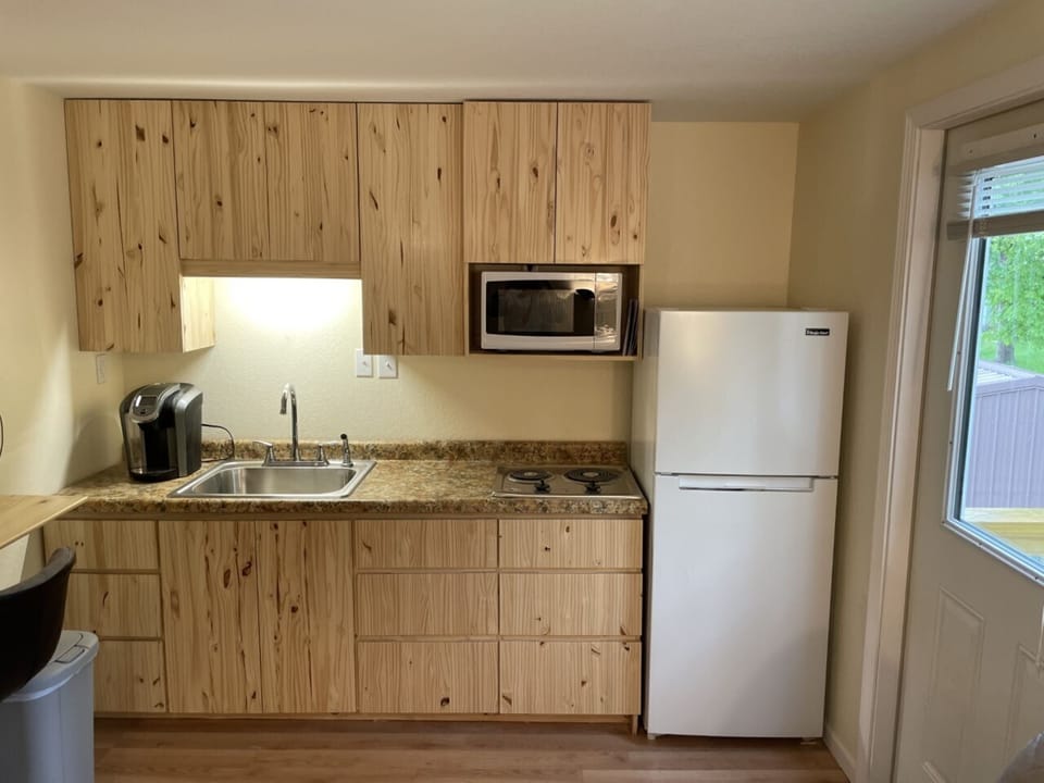 Kitchen with gas grill