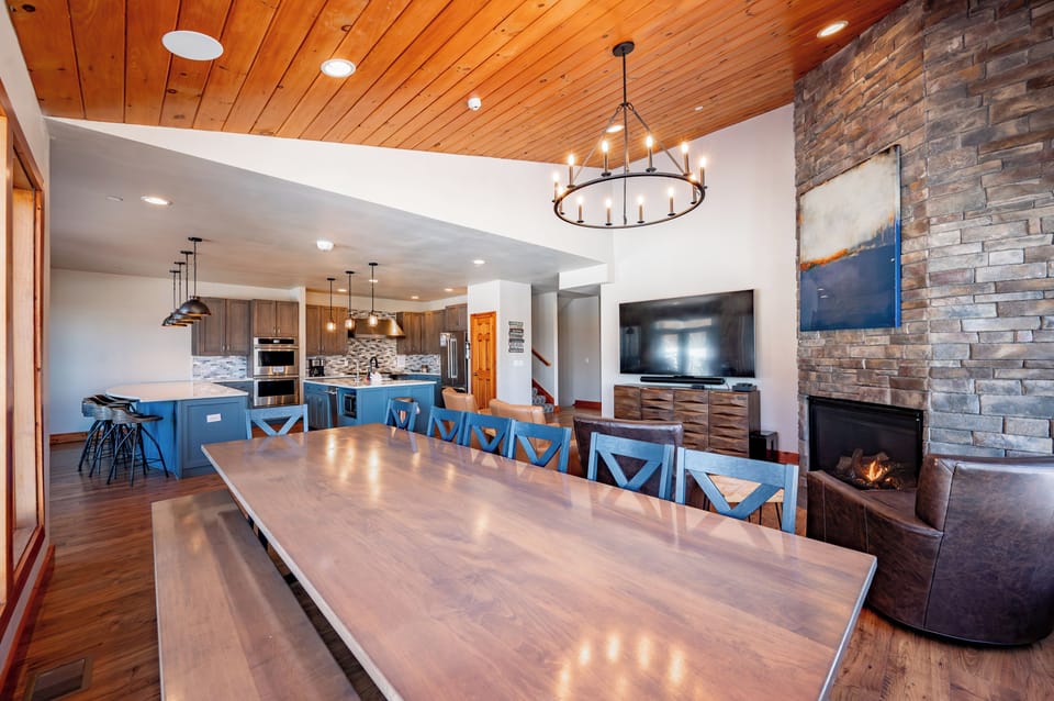 Dining Area on Main Level of Left Side
