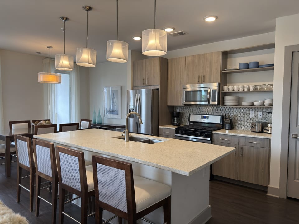 Spacious and Well Lit Kitchen