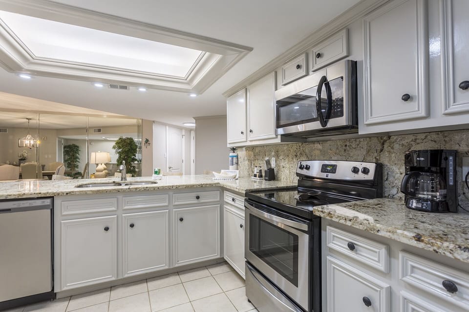 Our fully equipped kitchen is perfect for whipping up a homemade meal.