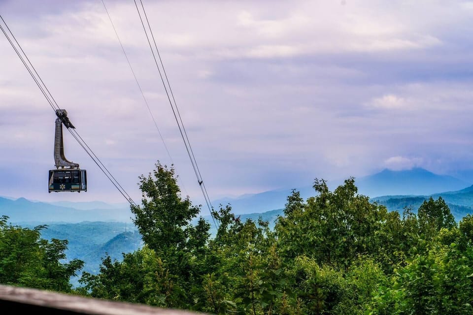 Ober Mountain Tramway goes by the cabin