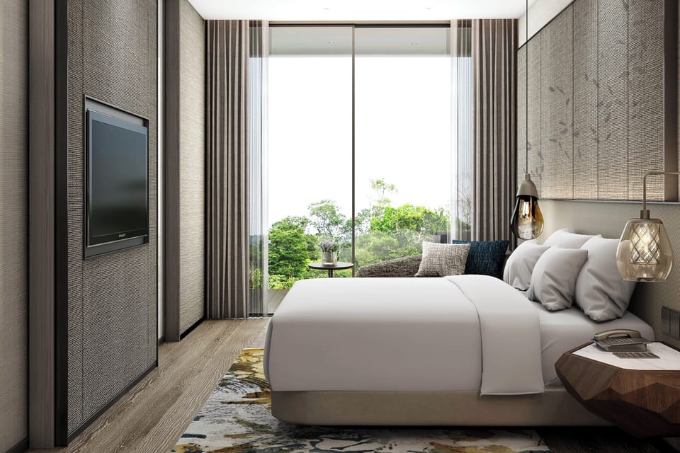 Room, 1 King Bed, Garden View | Premium bedding, down comforters, memory foam beds, minibar