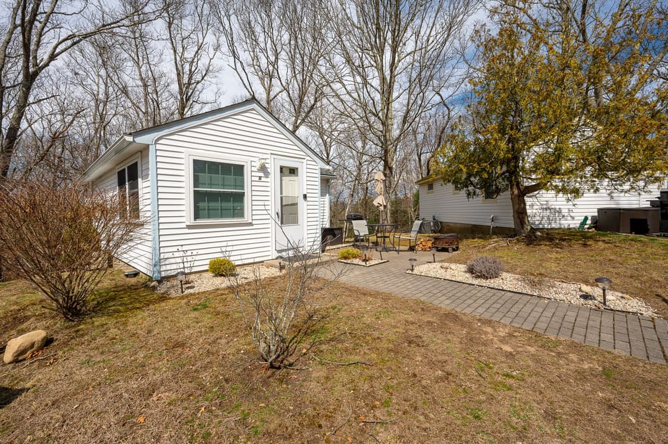 Enjoy the grill, fire pit and patio area