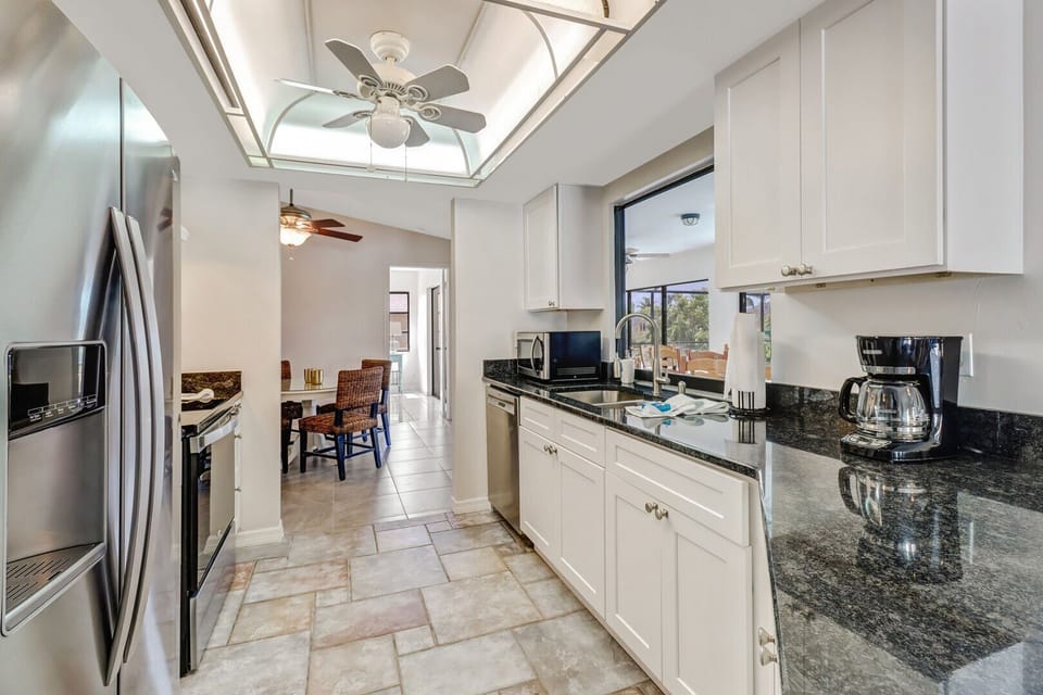 Kitchen with New stainless steel appliances
