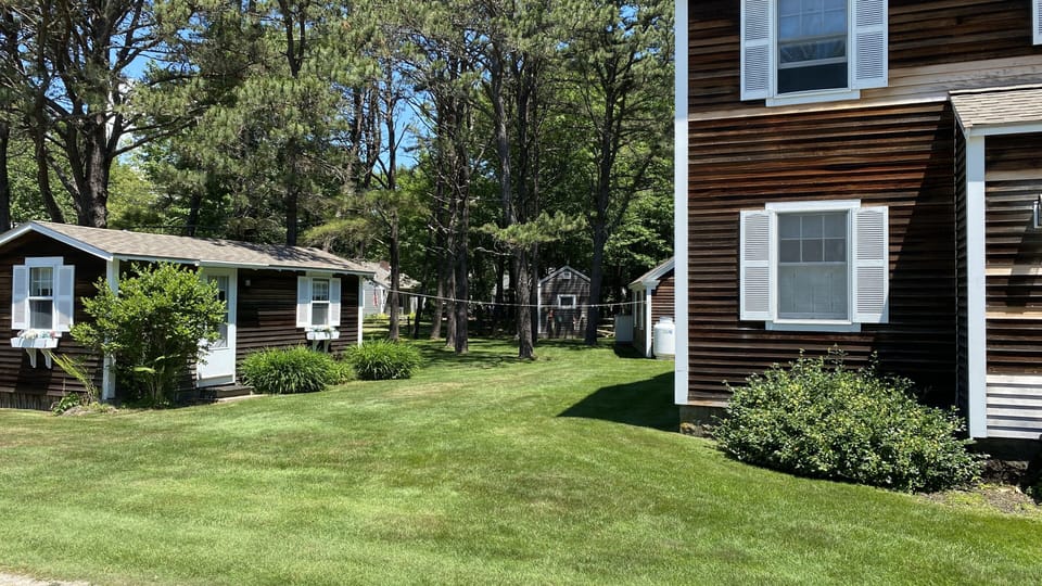 Guest House on left
