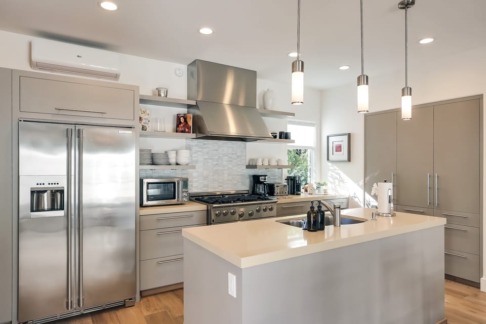 Well-designed kitchen with exceptional finishes.