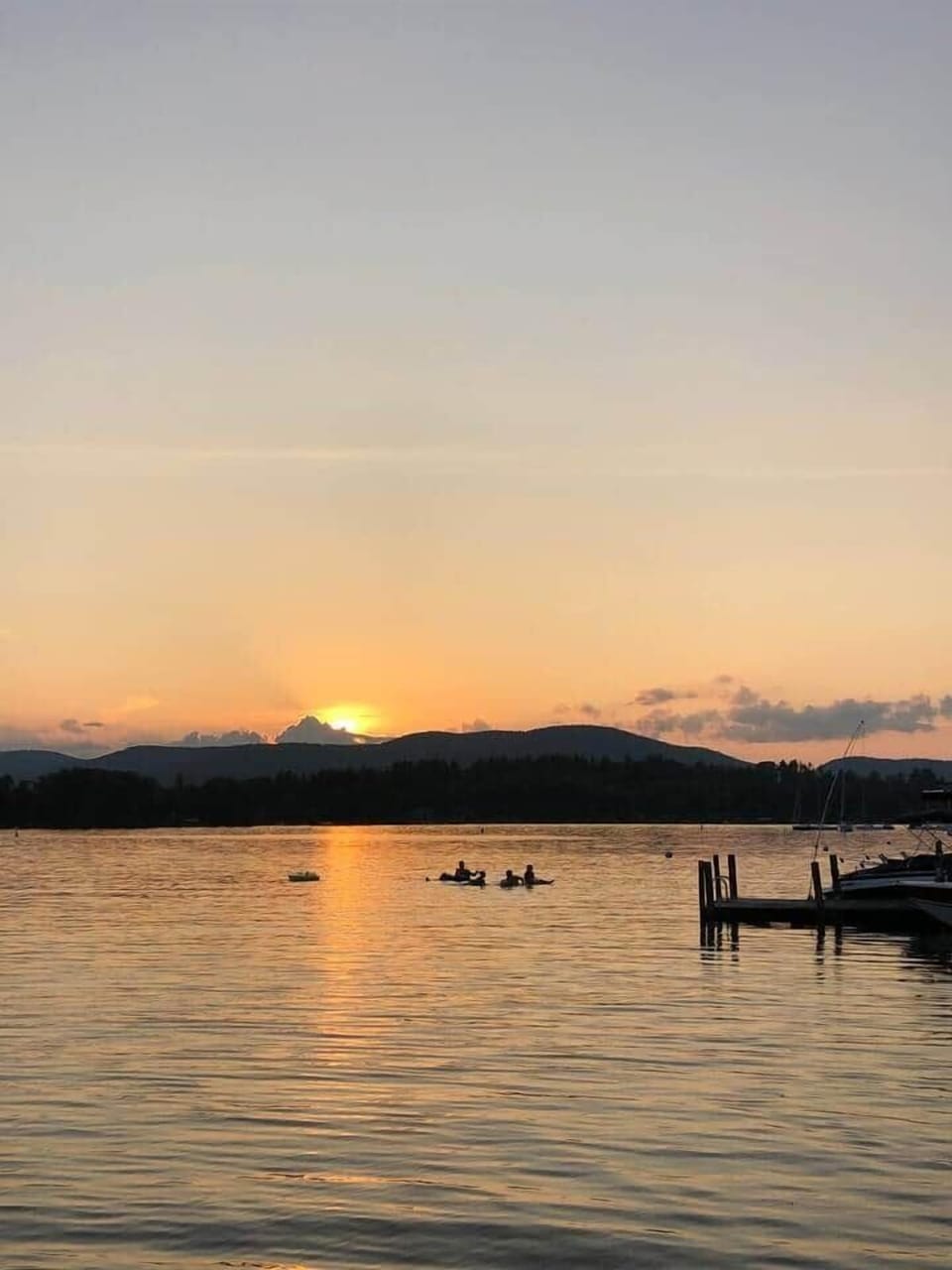 LG sunset from the house