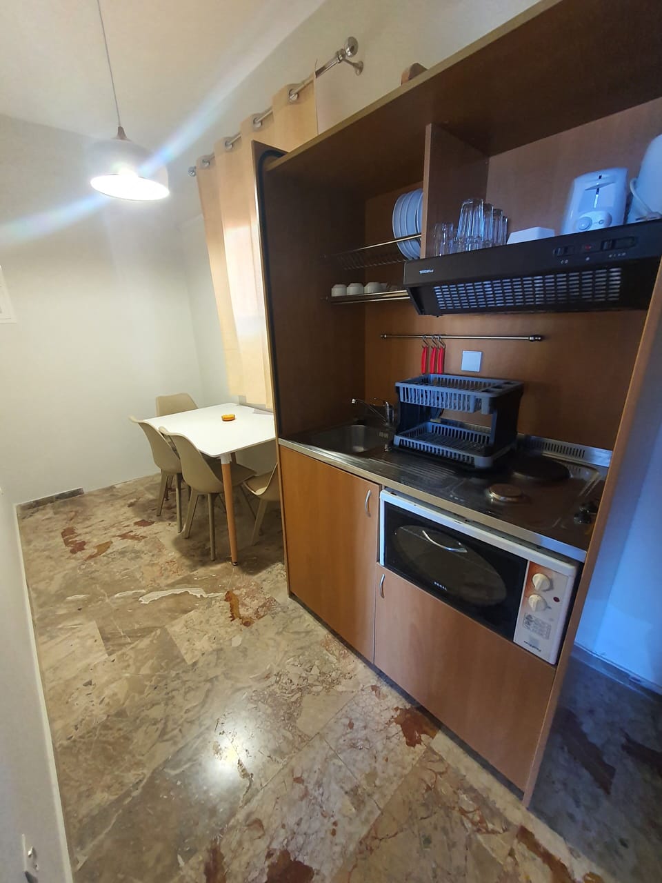 Family Apartment, Sea View | Private kitchenette | Full-size fridge, espresso maker, electric kettle