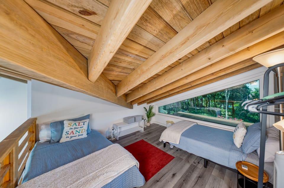Loft with two twin long beds